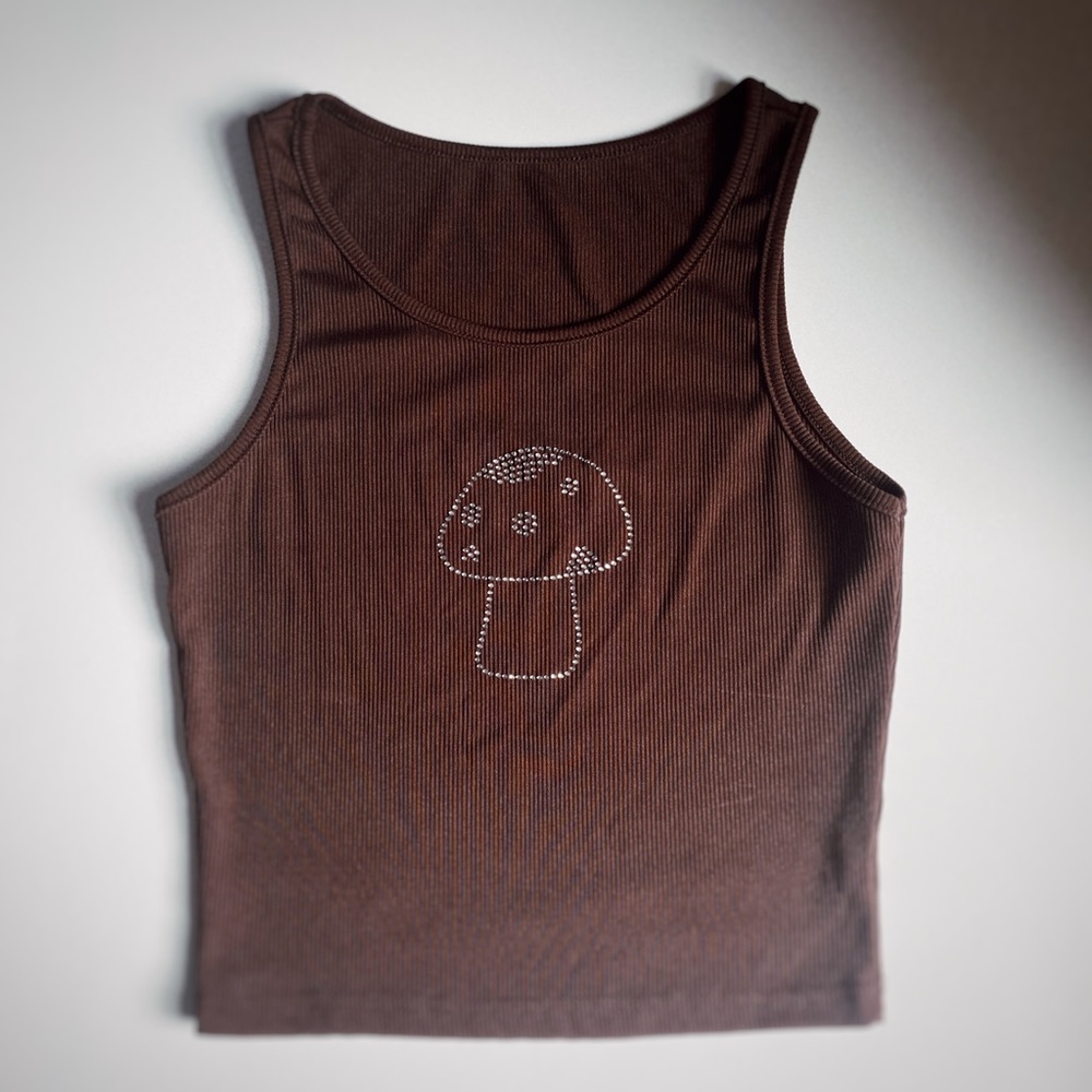 brown mushroom tank top